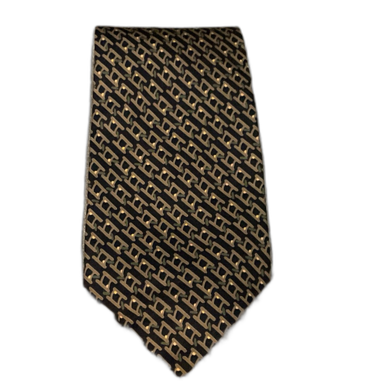 Jim Thompson Tie 100 Silk Rare Abstract Pattern 55 Made In Thailand
